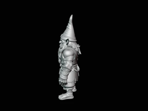 Dark Forest Gnome Statue Design 1 - 3D Print Model 3D Print Model