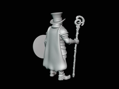 Leprechaun Warrior with Shield Statue Design 4 - 3D Print Model 3D Print Model