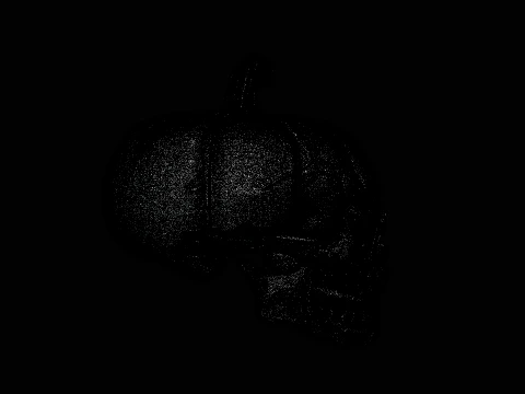 Skull Carved Pumpkin Statue Design 4 - 3D Print Model 3D Print Model