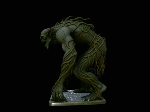 Swamp Tree Creature Statue Design 2 - 3D Print Model 3D Print Model