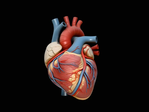 Anatomical Human Heart Model Design 1 - 3D Print Model 3D Print Model