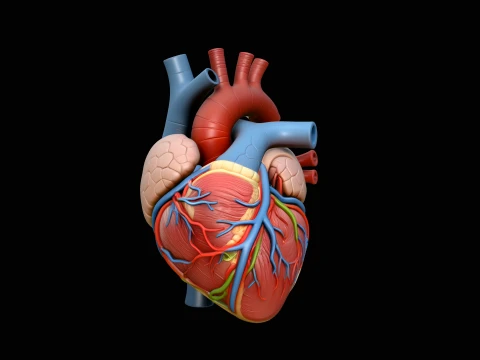 Anatomical Human Heart Model Design 2 - 3D Print Model 3D Принт Модель