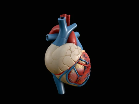 Anatomical Human Heart Model Design 3 - 3D Print Model 3D Print Model