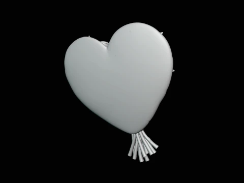 Rose Bouquet Heart Plaque Design 4 - 3D Print Model 3D Print Model