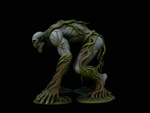 Swamp Tree Creature Statue Design 4 - 3D Print Model 3D Print Model