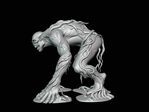 Swamp Tree Creature Statue Design 4 - 3D Print Model 3D Print Model