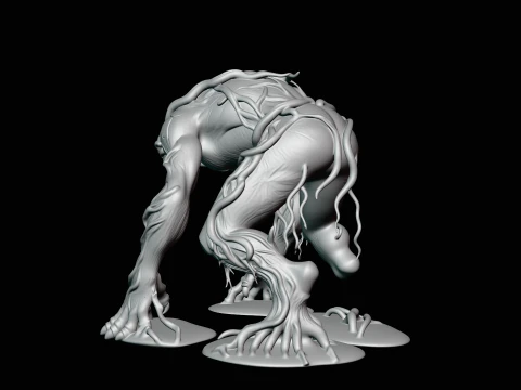 Swamp Tree Creature Statue Design 4 - 3D Print Model 3D Print Model