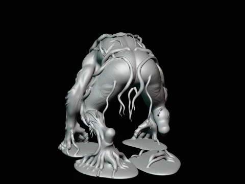 Swamp Tree Creature Statue Design 4 - 3D Print Model 3D Print Model