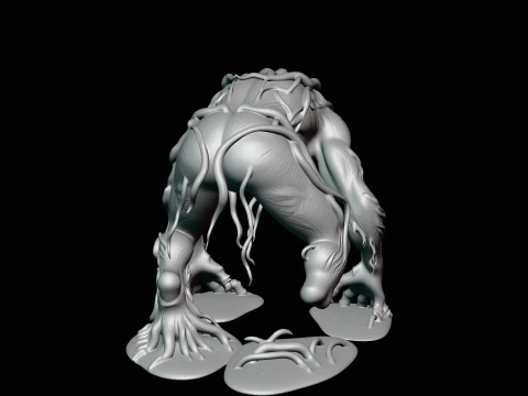 Swamp Tree Creature Statue Design 4 - 3D Print Model 3D Print Model