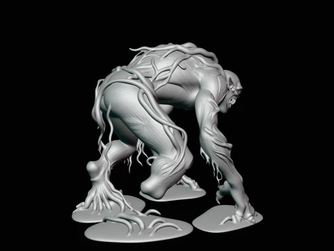 Swamp Tree Creature Statue Design 4 - 3D Print Model 3D Print Model