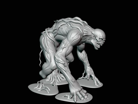 Swamp Tree Creature Statue Design 4 - 3D Print Model 3D Print Model
