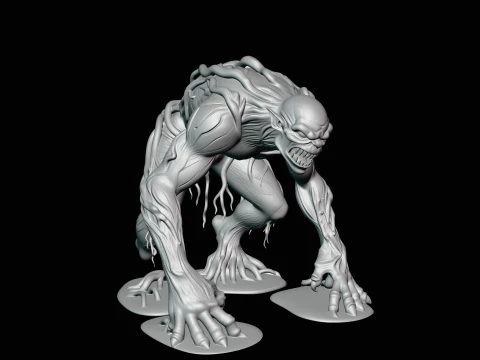 Swamp Tree Creature Statue Design 4 - 3D Print Model 3D Print Model