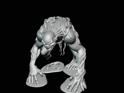 Swamp Tree Creature Statue Design 4 - 3D Print Model 3D Print Model