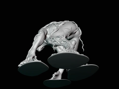 Swamp Tree Creature Statue Design 4 - 3D Print Model 3D Print Model