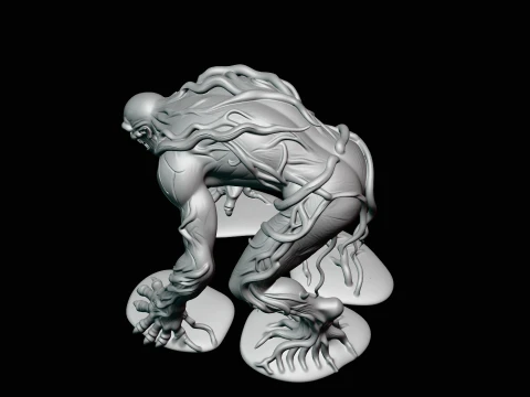 Swamp Tree Creature Statue Design 4 - 3D Print Model 3D Print Model