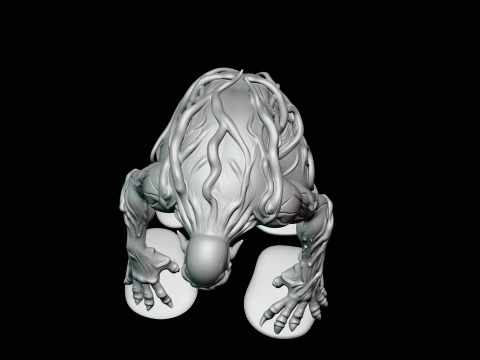 Swamp Tree Creature Statue Design 4 - 3D Print Model 3D Print Model