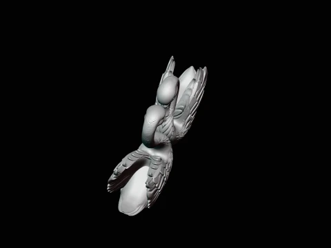 Swan Couple Heart Statue Design 2 - 3D Print Model 3D Print Model
