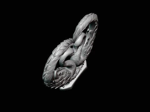 Swan Couple Heart Statue Design 3 - 3D Print Model 3D Print Model