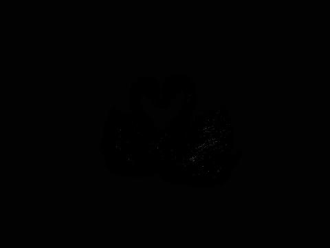 Swan Couple Heart Statue Design 4 - 3D Print Model 3D Print Model