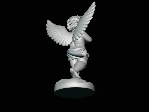Cupid with Bow Statue Design 3 - 3D Print Model 3D Print Model