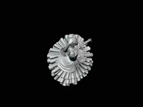 Ballerina Dancer Statue Design 2 - 3D Print Model 3D Print Model