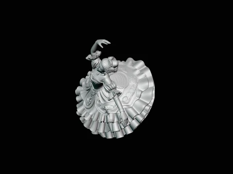 Ballerina Dancer Statue Design 3 - 3D Print Model 3D Print Model