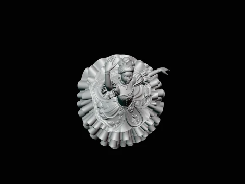 Ballerina Dancer Statue Design 3 - 3D Print Model 3D Print Model