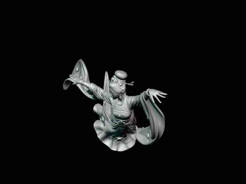 Hanfu Dancer Statue Design 3 - 3D Print Model 3D Print Model