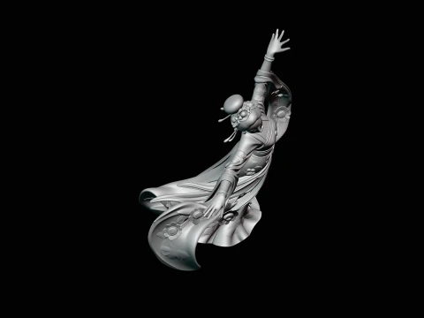 Hanfu Dancer Statue Design 3 - 3D Print Model 3D Print Model