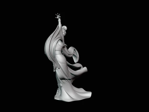 Hanfu Dancer Statue Design 4 - 3D Print Model 3D Print Model