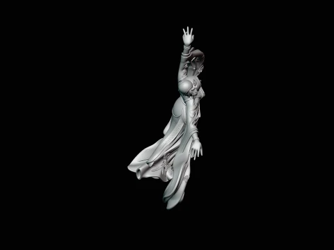 Hanfu Dancer Statue Design 4 - 3D Print Model 3D Print Model
