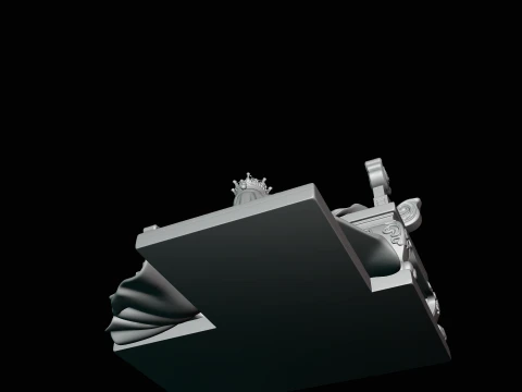 Chinese Empress on Throne Statue Design 1 - 3D Print Model 3D Print Model