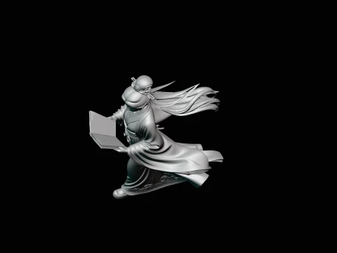 Lady Reading a Book Statue Design 1 - 3D Print Model 3D Print Model