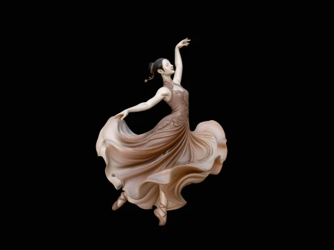 Contemporary Dancer Statue Design 1 - 3D Print Model 3D Print Model