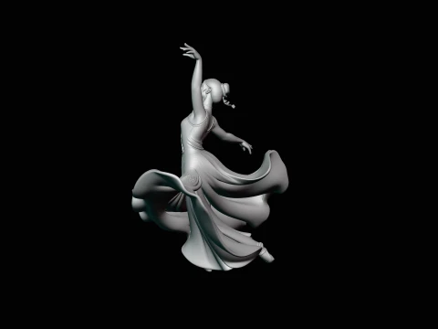 Contemporary Dancer Statue Design 1 - 3D Print Model 3D Print Model