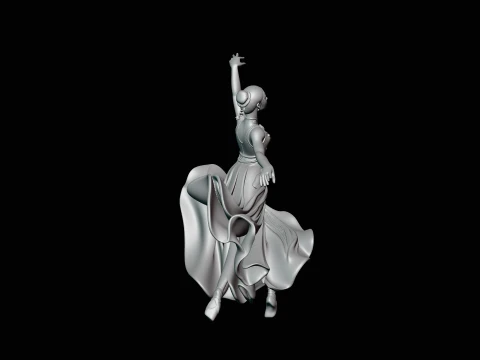 Contemporary Dancer Statue Design 1 - 3D Print Model 3D Print Model