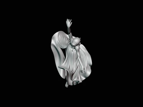 Contemporary Dancer Statue Design 1 - 3D Print Model 3D Print Model
