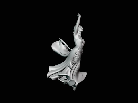 Contemporary Dancer Statue Design 2 - 3D Print Model 3D Print Model