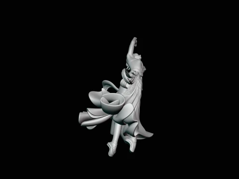 Contemporary Dancer Statue Design 2 - 3D Print Model 3D Print Model