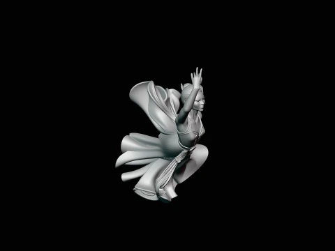 Contemporary Dancer Statue Design 2 - 3D Print Model 3D Print Model