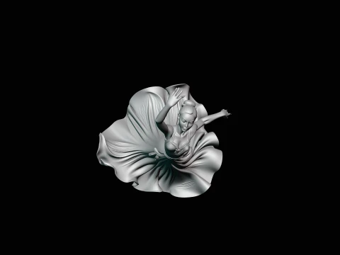Contemporary Dancer Statue Design 3 - 3D Print Model 3D Print Model