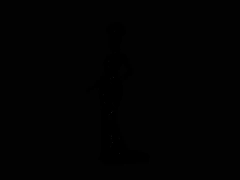 Elegant Evening Gown Lady Statue Design 1 - 3D Print Model 3D Print Model