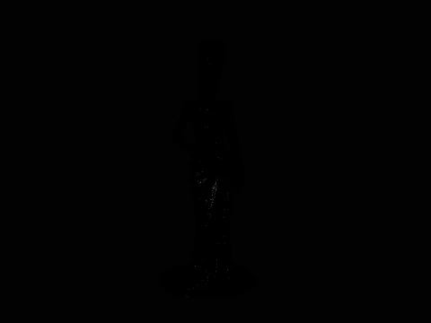 Elegant Evening Gown Lady Statue Design 4 - 3D Print Model 3D Print Model