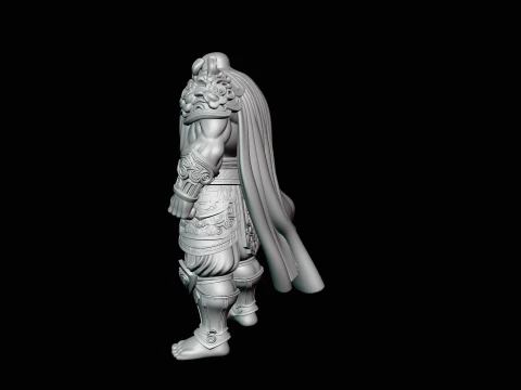 Bearded Warrior God Statue Design 1 - 3D Print Model 3D Print Model