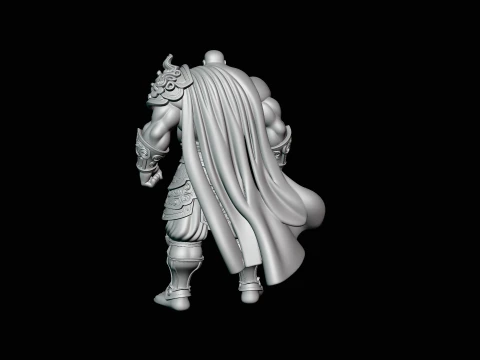 Bearded Warrior God Statue Design 1 - 3D Print Model 3D Print Model