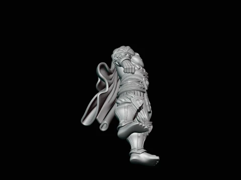 Bearded Warrior God Statue Design 1 - 3D Print Model 3D Print Model
