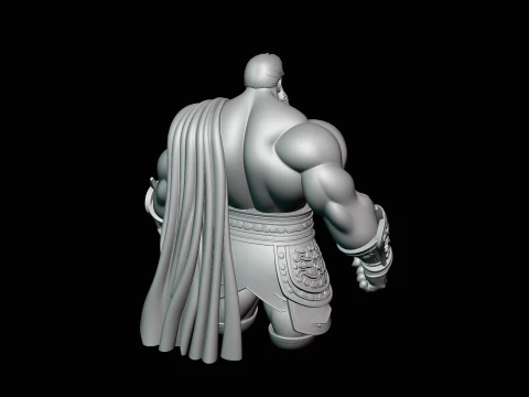 Bearded Warrior God Statue Design 2 - 3D Print Model 3D Print Model