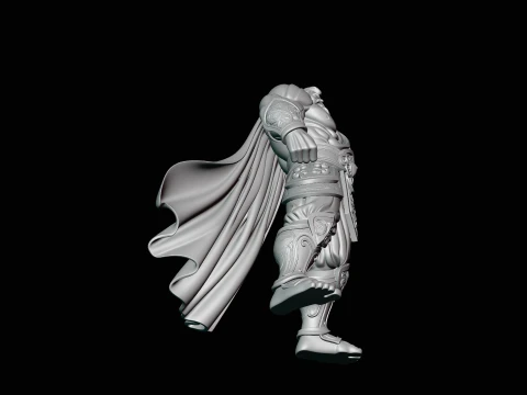 Bearded Warrior God Statue Design 3 - 3D Print Model 3D Print Model