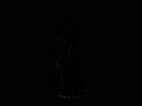 Rose Garden Lady Statue Design 3 - 3D Print Model 3D Print Model