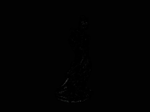 Rose Garden Lady Statue Design 3 - 3D Print Model 3D Print Model